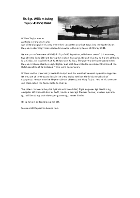 A preview of a PDF biography for Taylor, William Irving